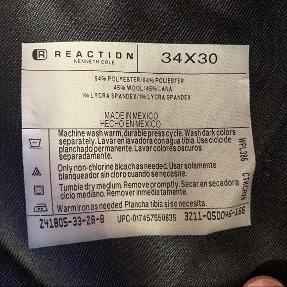 Kenneth Cole Reaction Navy Dress Pants - Picture 5 of 6